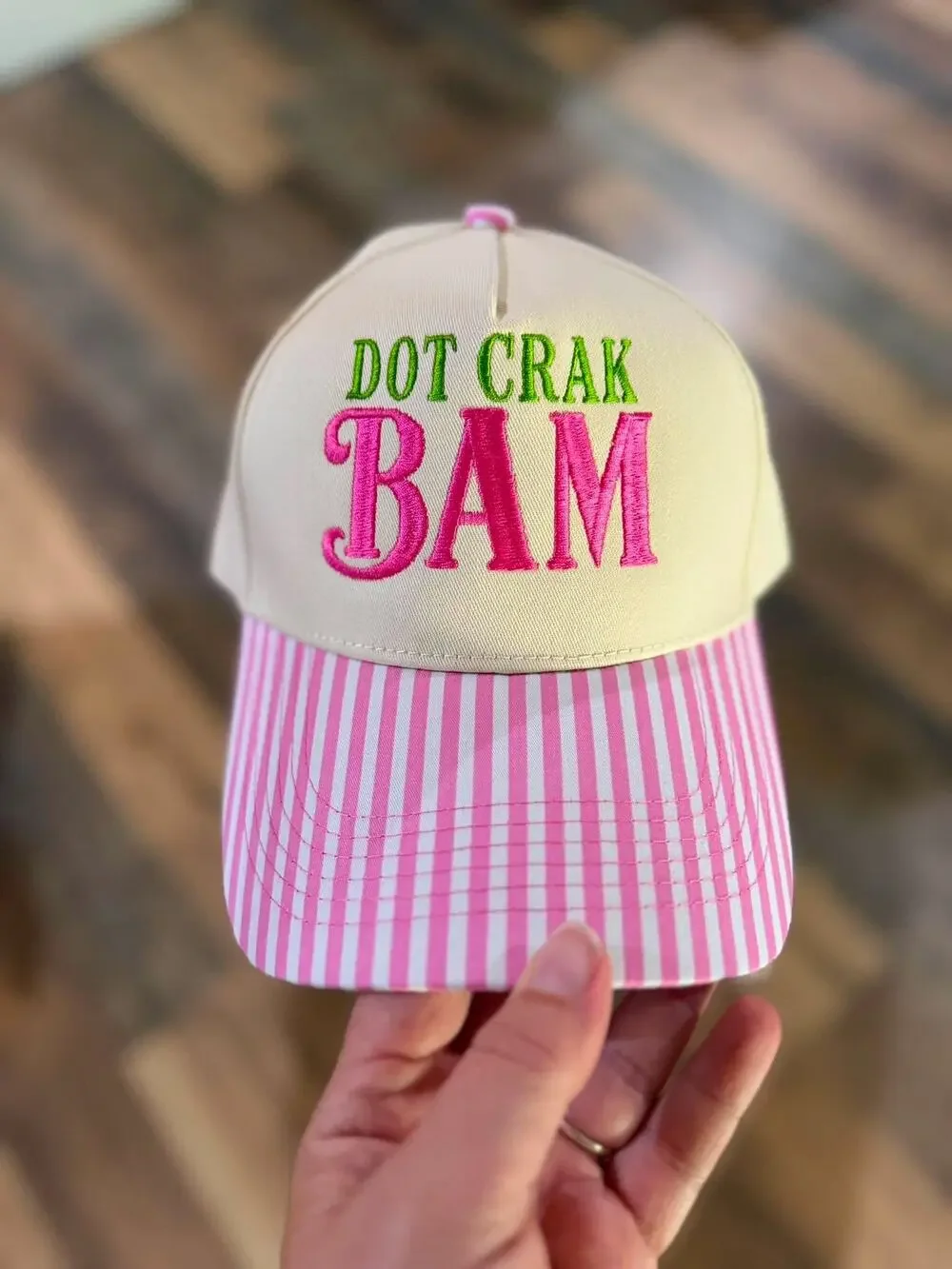 Tired Teachers Social Club Pink Trucker Hat Snapback Embroidered Cap